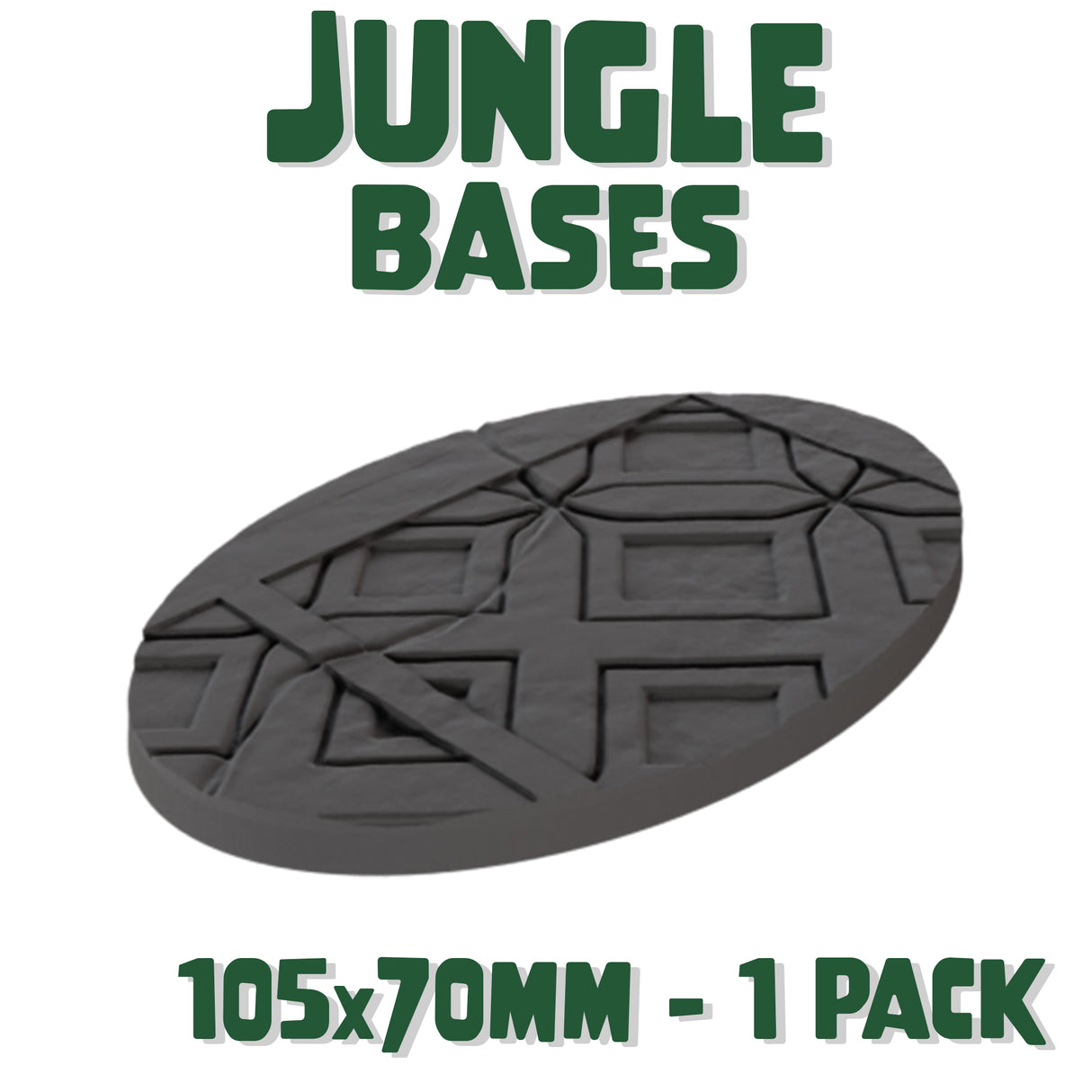105x70mm Jungle Round Base (Set of 1)