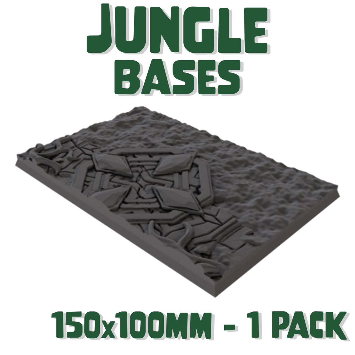 150x100mm Jungle Square Base (Set of 1)