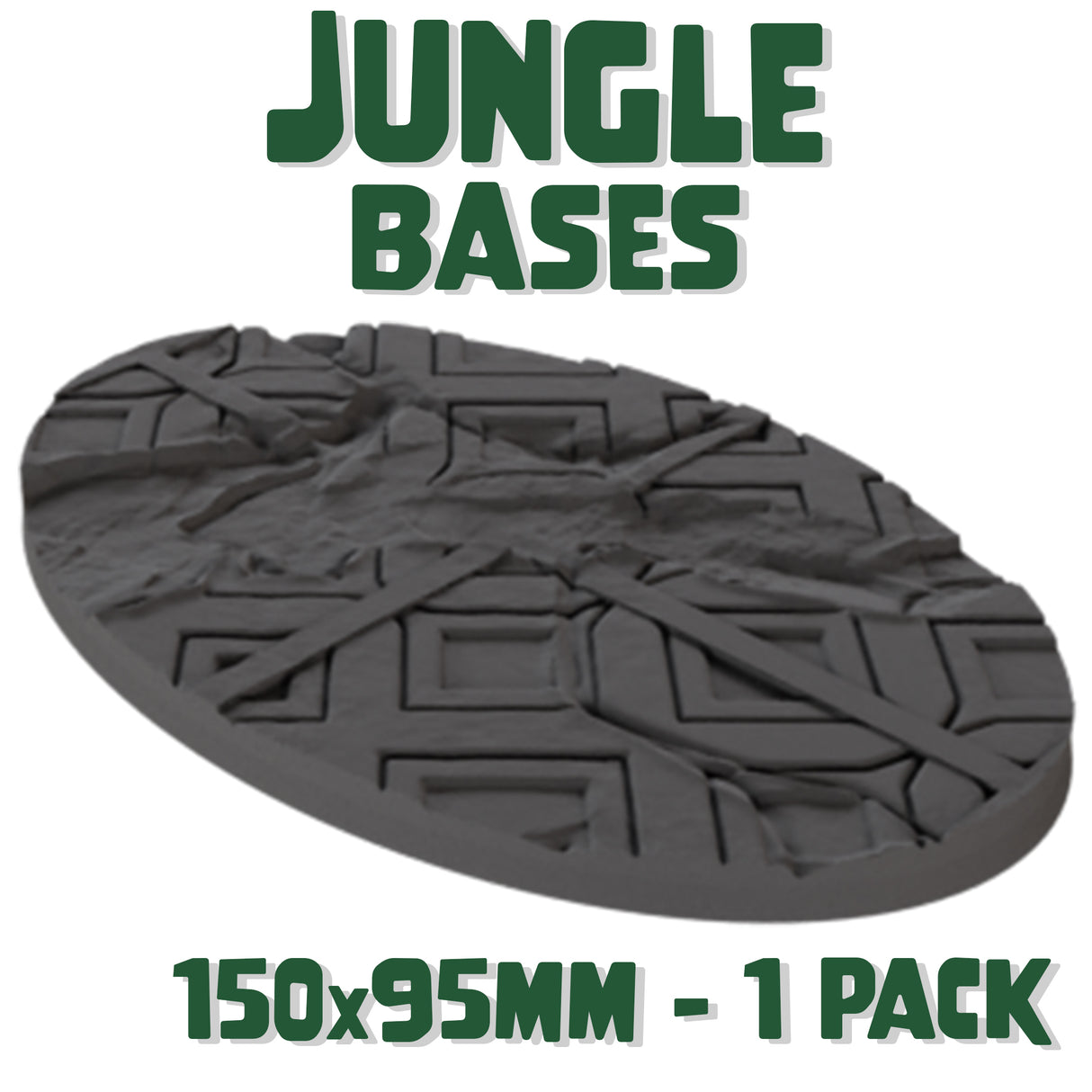 150x95mm Jungle Round Base (Set of 1)