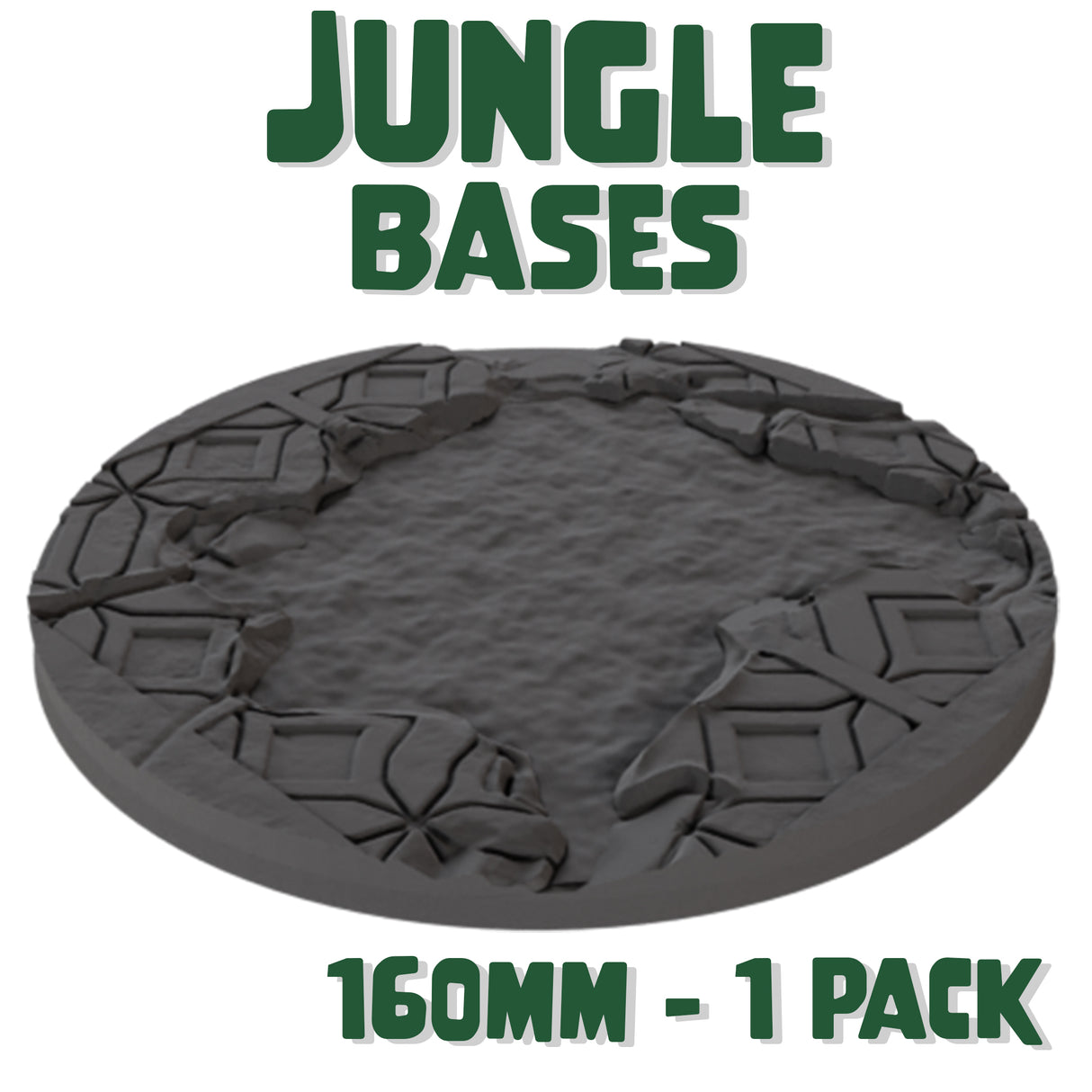 160mm Jungle Round Base (Set of 1)