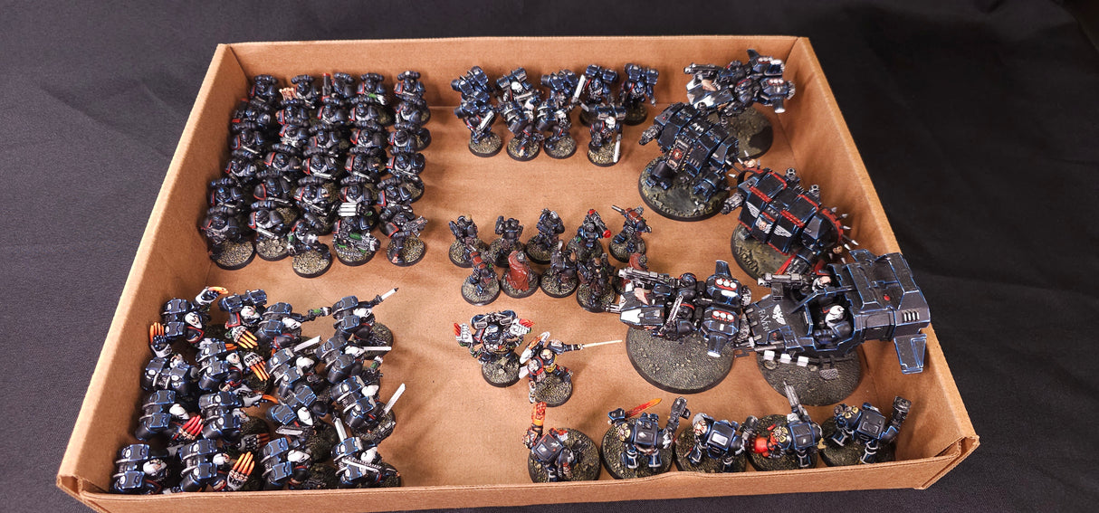 Warhammer 40,000 - Raven Guard - Well-Painted Infantry & Vehicle Army #1