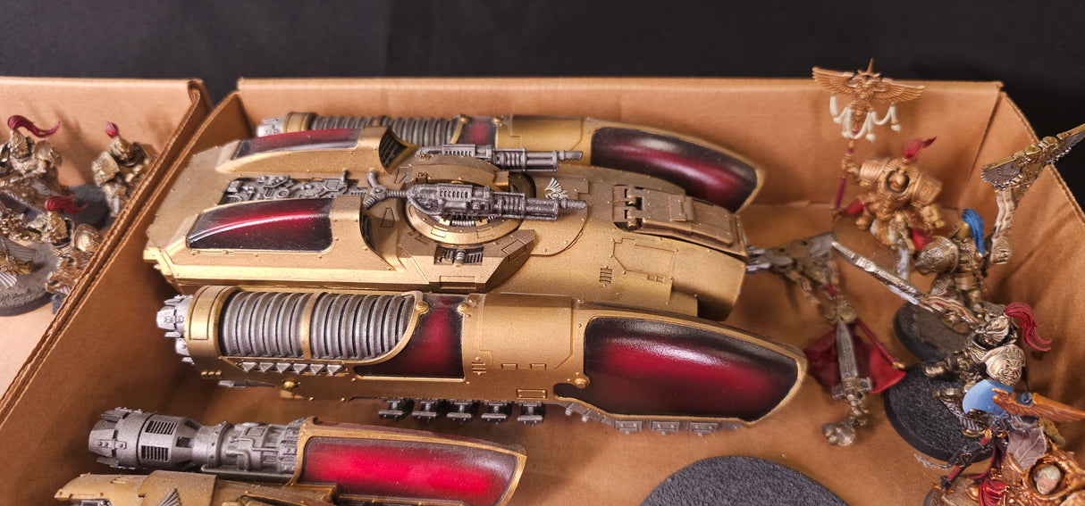 Warhammer 40,000 - Adeptus Custodes - Painted Army with Grav Vehicles & Jetbikes
