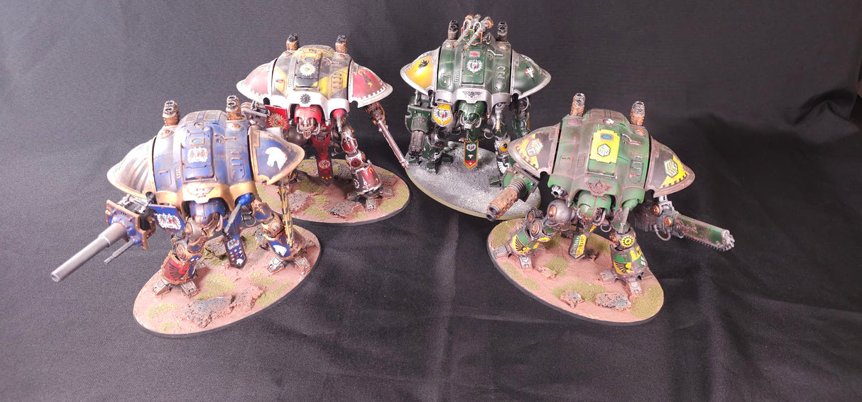 Warhammer 40,000 - Imperial Knights - 4 Beautifully Painted Knights
