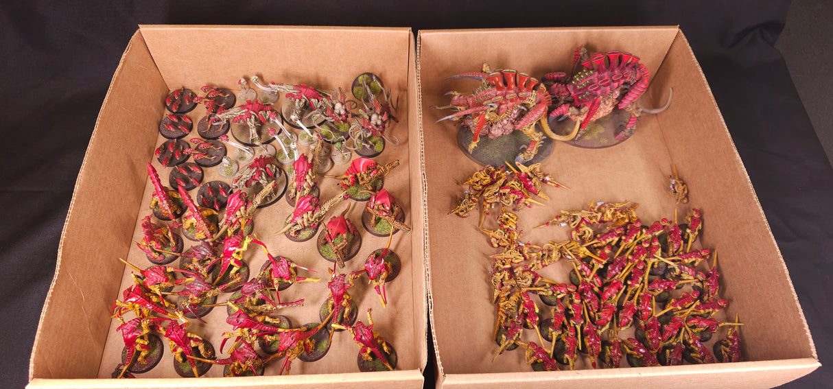 Warhammer 40,000 - Tyranids - Painted Swarm & Support Army