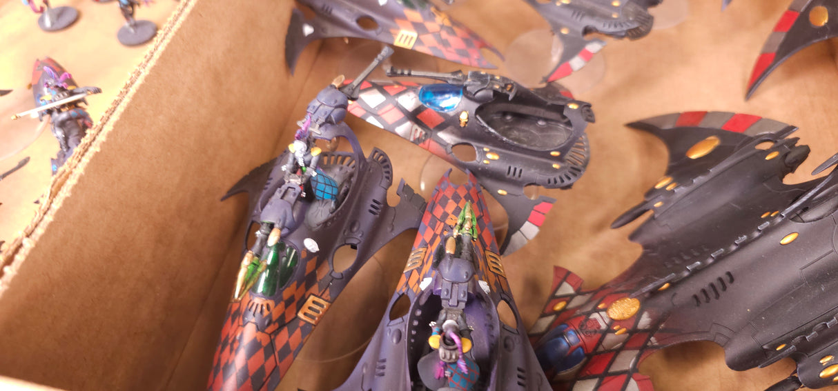 Warhammer 40,000 - Harlequins - High-Quality Painted Army with Vehicles & Flyers