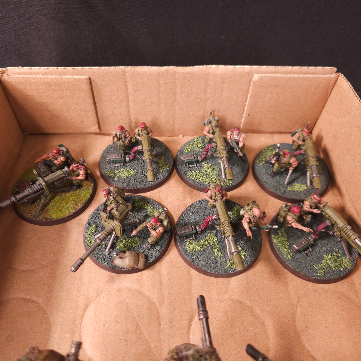 Warhammer 40,000 - Astra Militarum Catachan - Painted Infantry & Sentinel Army