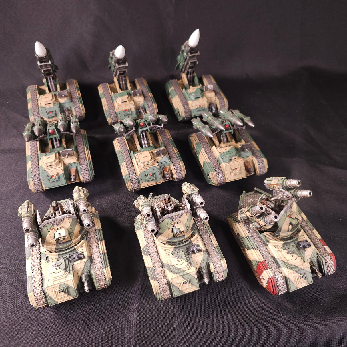 Warhammer 40,000 - Astra Militarum - Painted Artillery & Anti-Air Vehicle Battery