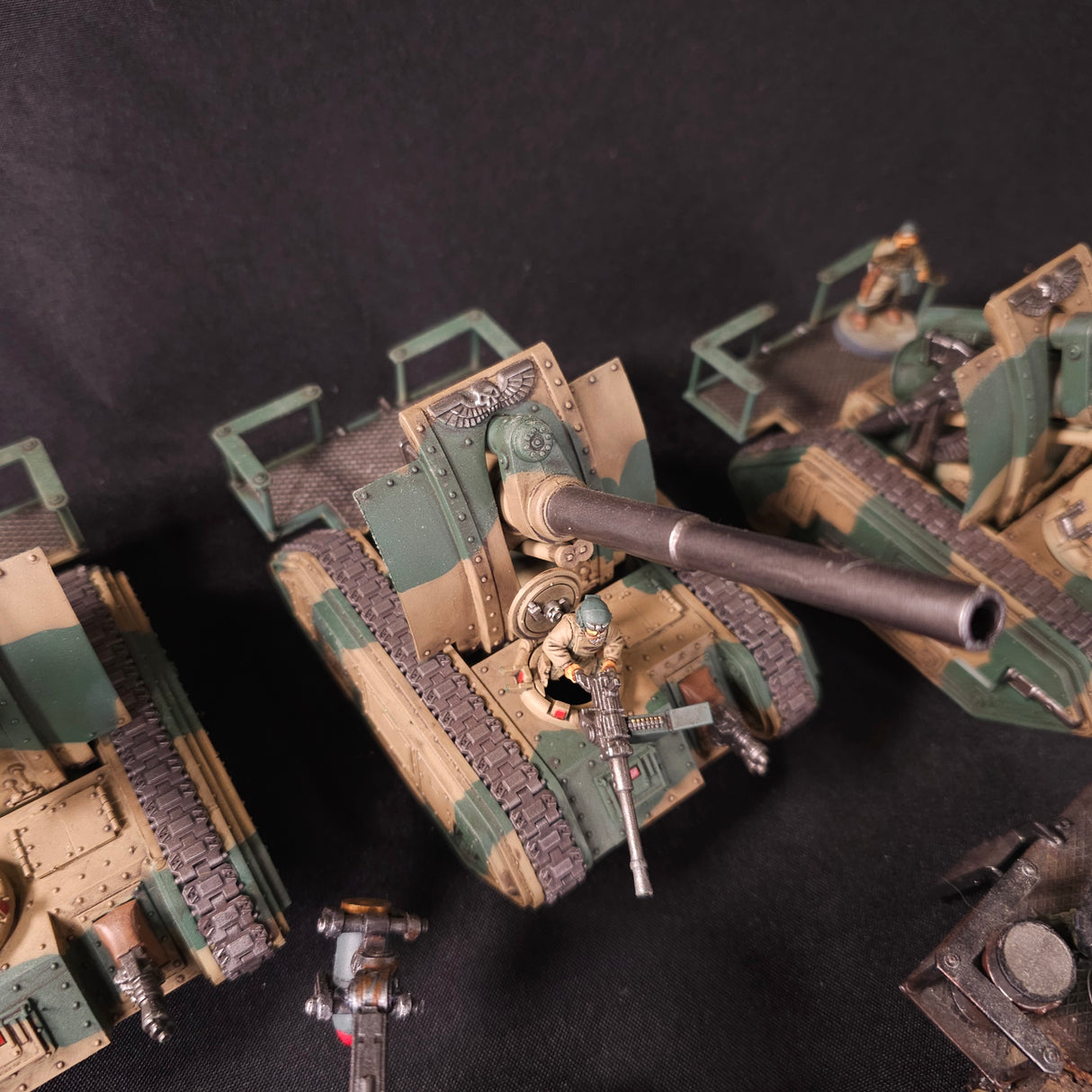 Warhammer 40,000 - Astra Militarum - Painted Artillery Tank Lot