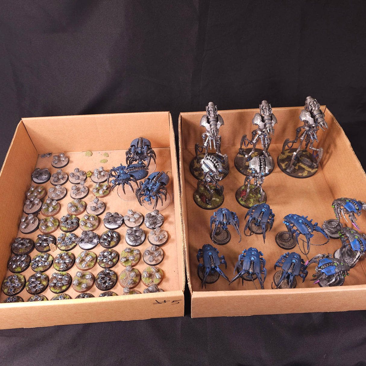 Warhammer 40,000 - Necrons - Painted Canoptek Force