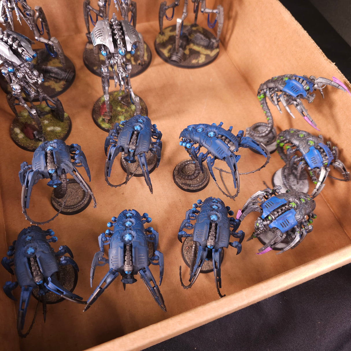 Warhammer 40,000 - Necrons - Painted Canoptek Force