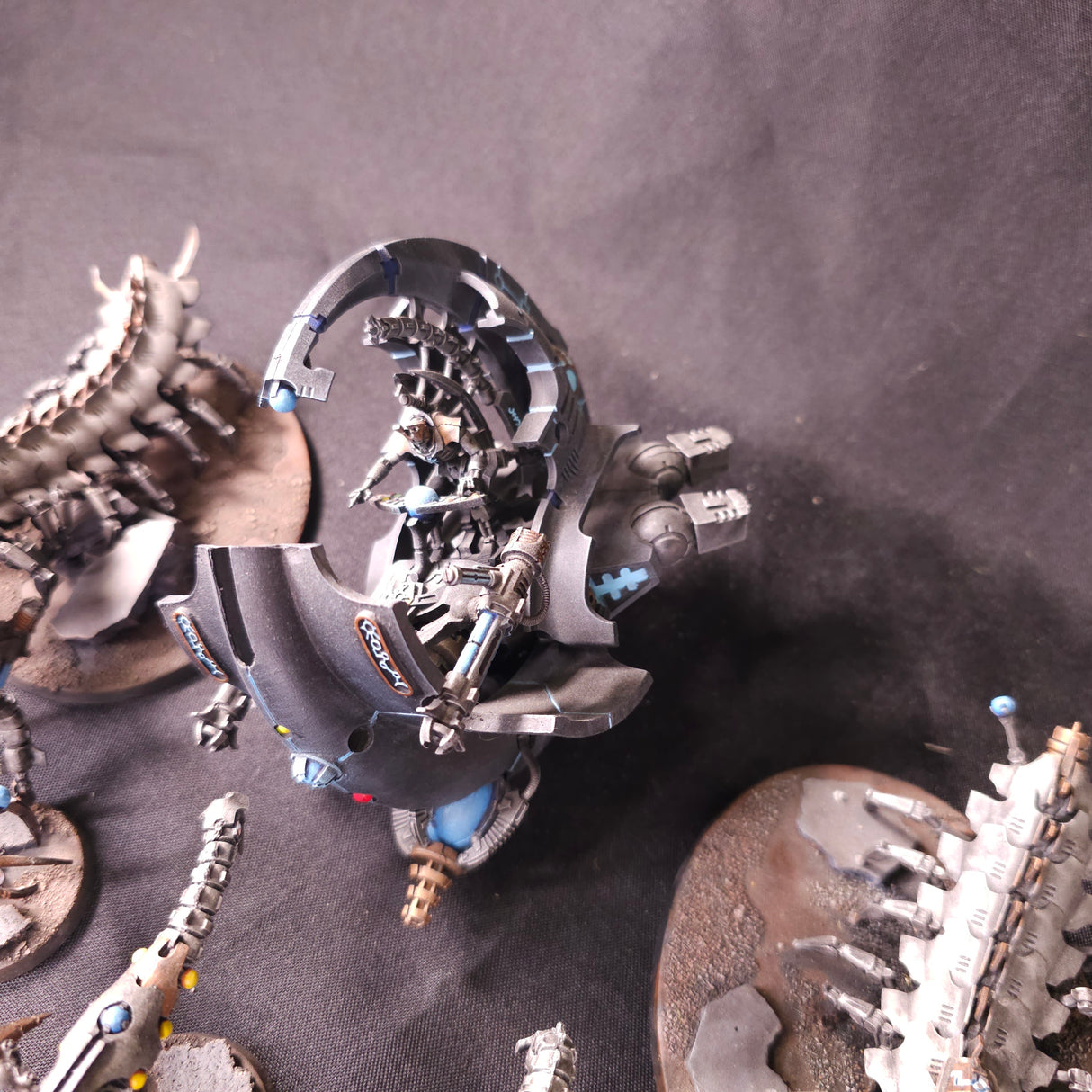 Warhammer 40,000 - Necrons - Painted Forge World Canoptek & Tesseract Ark Lot