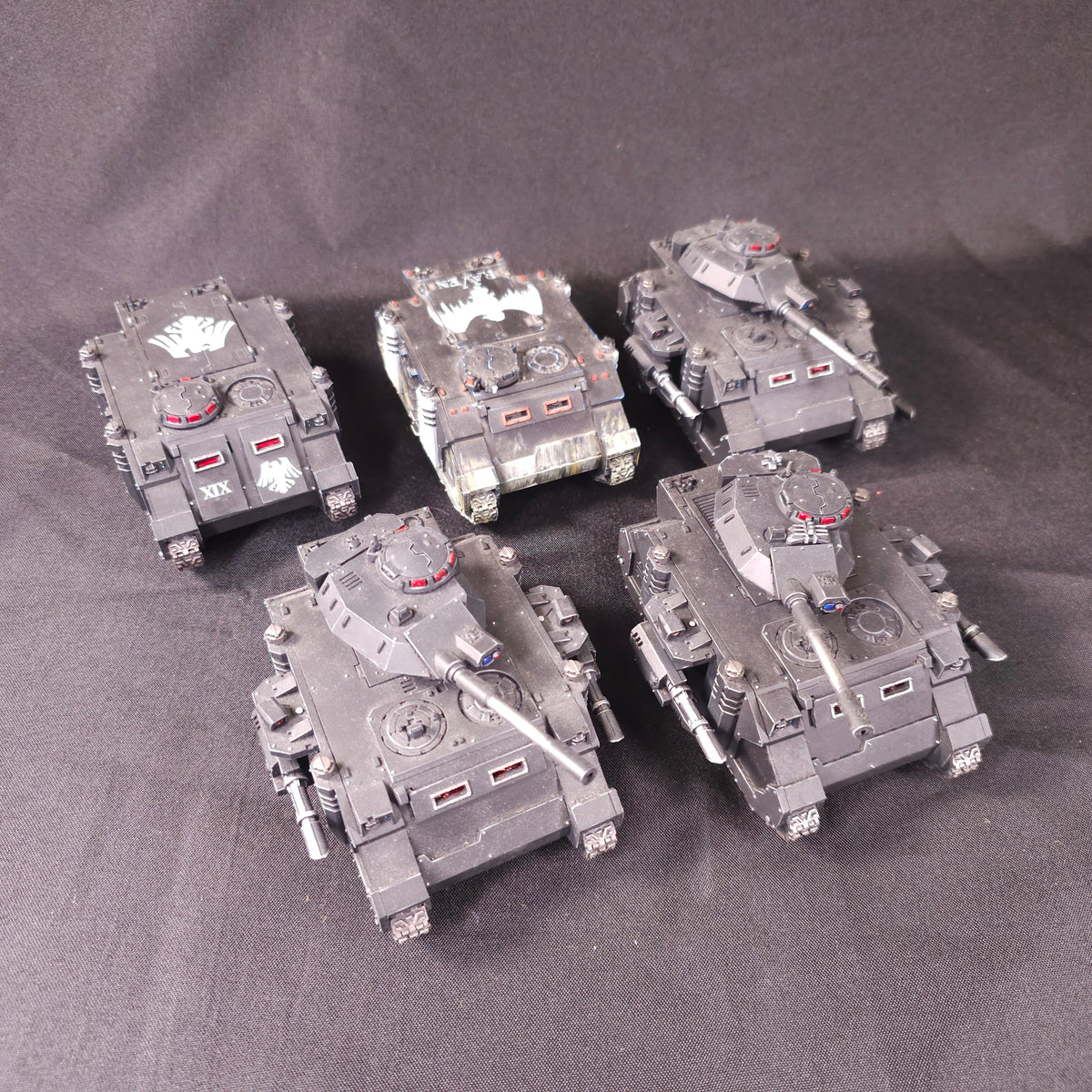 Horus Heresy - Raven Guard - Painted Predator & Rhino Vehicle Lot