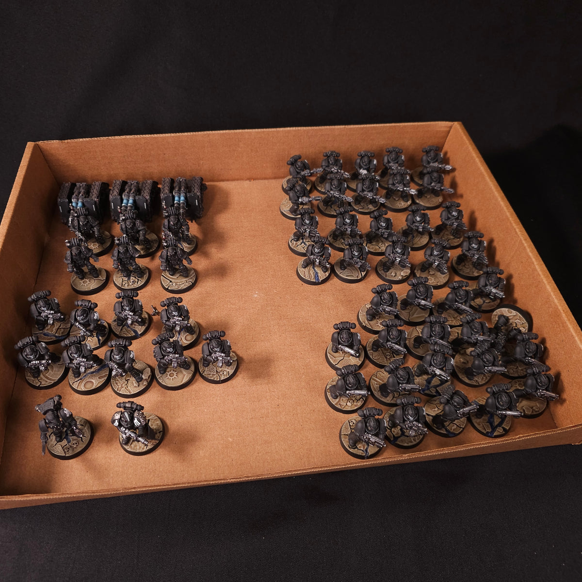 Horus Heresy - Raven Guard - Painted Infantry & Rapier Artillery Force