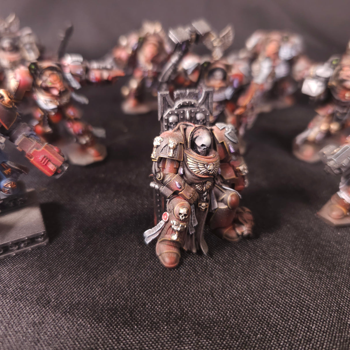 Space Hulk - Blood Angels - Painted Terminators & Objective Marker