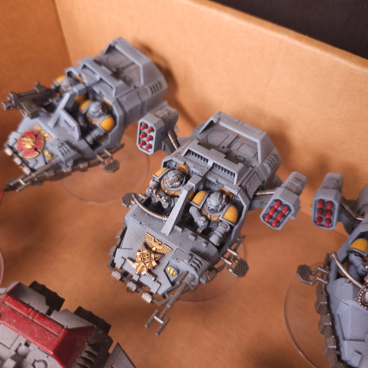 Warhammer 40,000 - Space Wolves - Painted Land Speeder Vehicle Lot