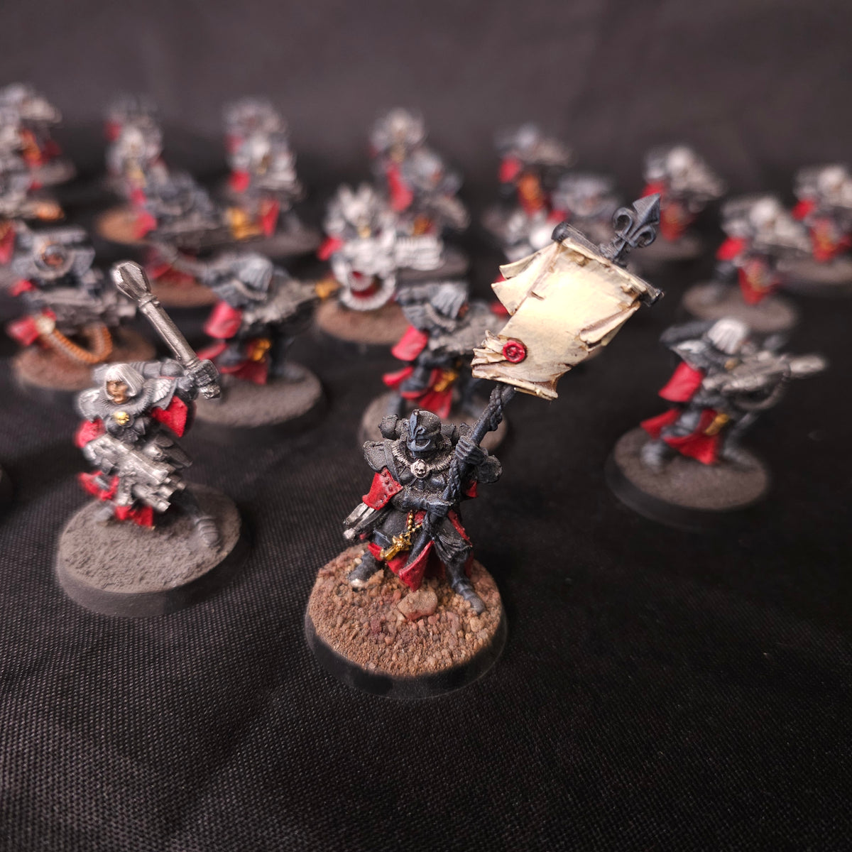 Warhammer 40,000 - Sisters of Battle - 28-Model Classic OOP Metal Infantry Force with Banner