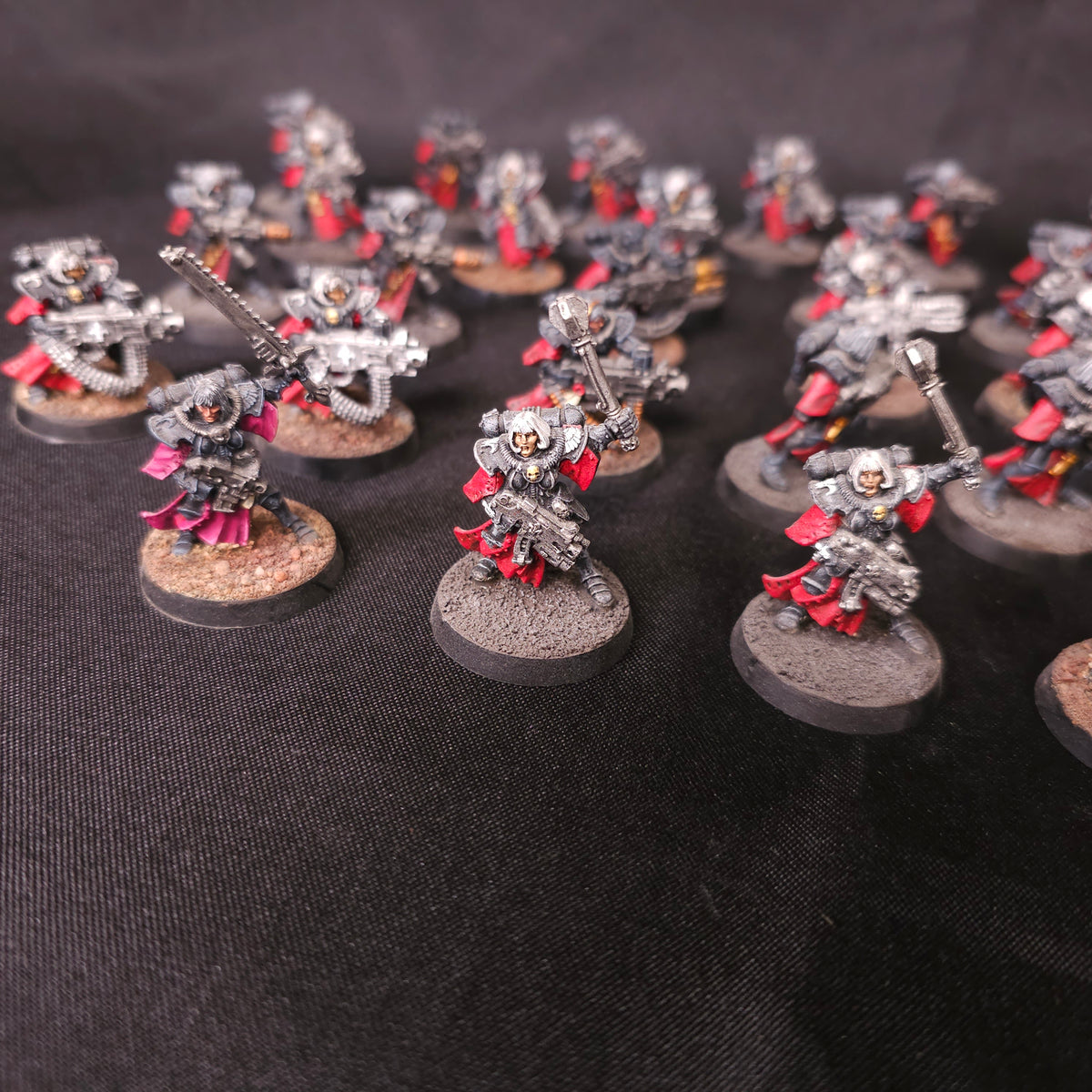 Warhammer 40,000 - Sisters of Battle - 28-Model Classic OOP Metal Infantry Force with Banner