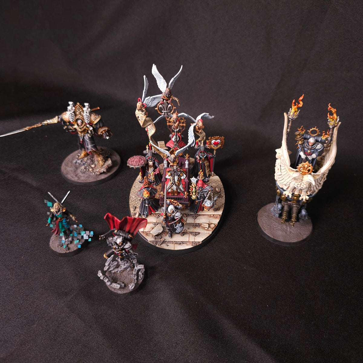 Warhammer 40,000 - Adepta Sororitas - High Quality Painted Character & Triumph Collection