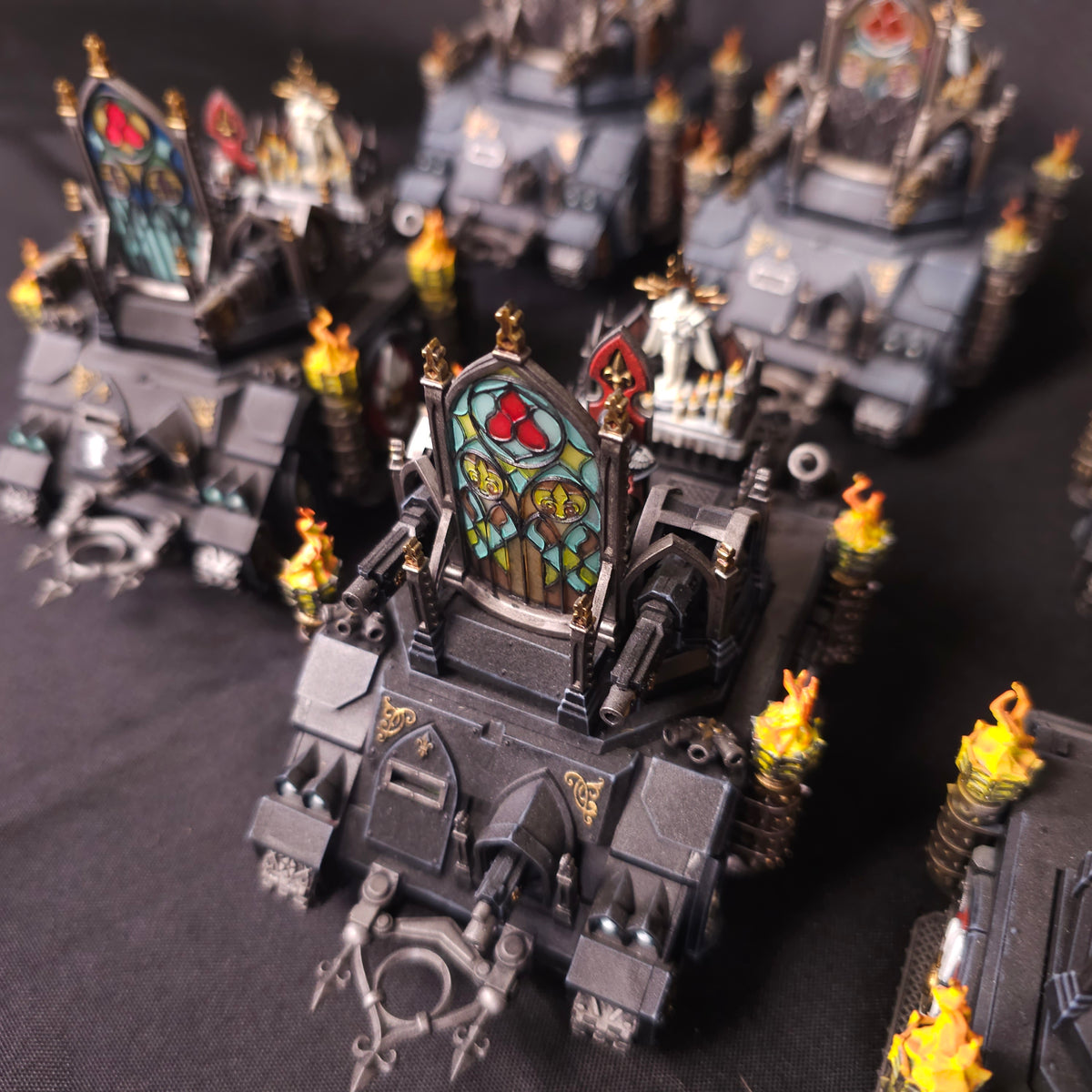 Warhammer 40,000 - Adepta Sororitas - 6 Painted Immolators