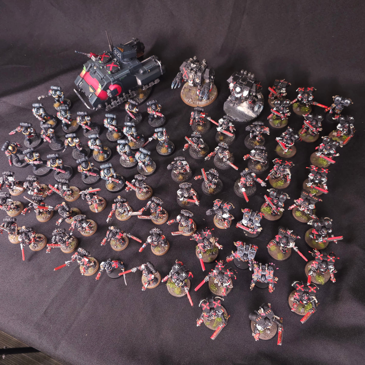 Warhammer 40,000 - Blood Angels Death Company - Painted Infantry & Dreadnought Army