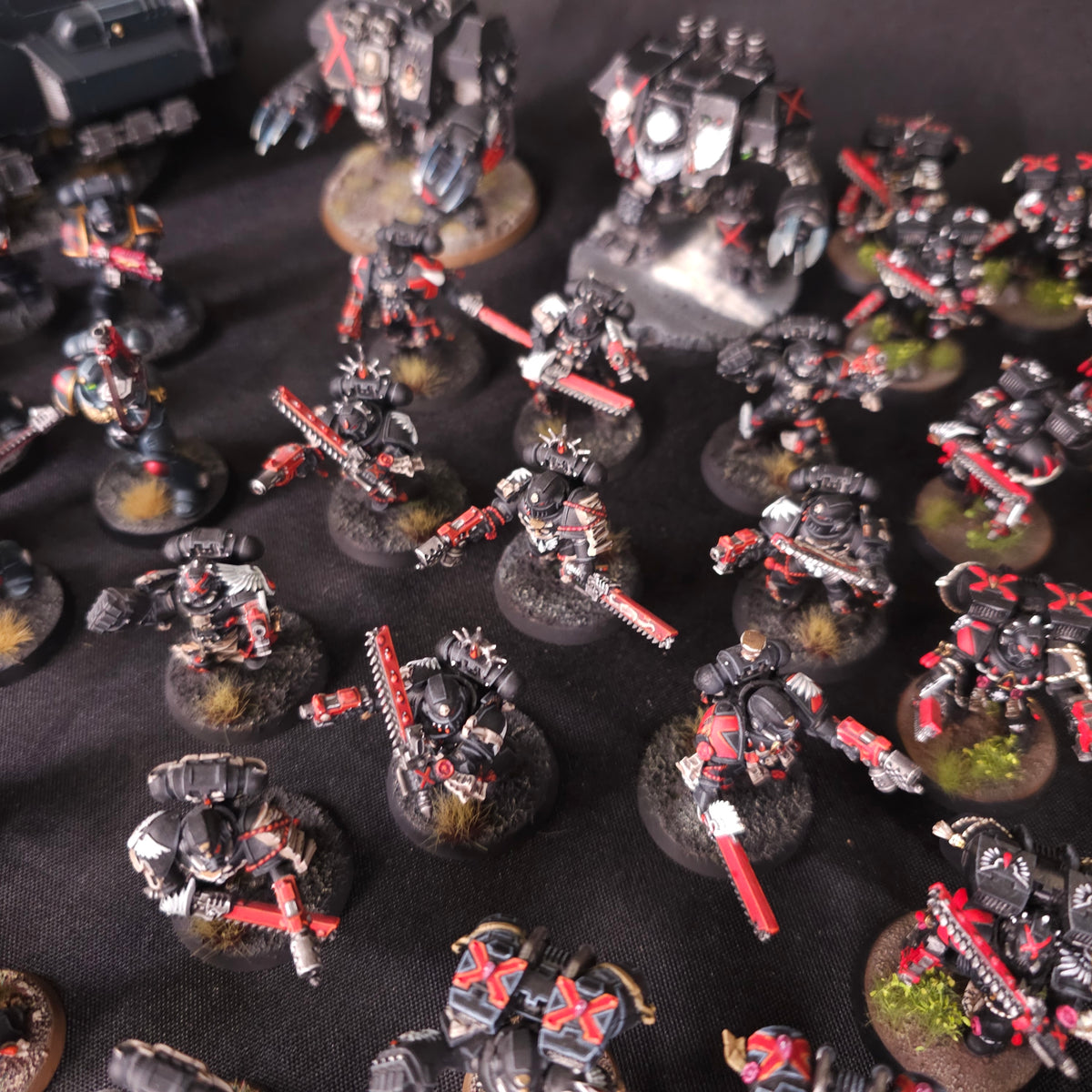 Warhammer 40,000 - Blood Angels Death Company - Painted Infantry & Dreadnought Army
