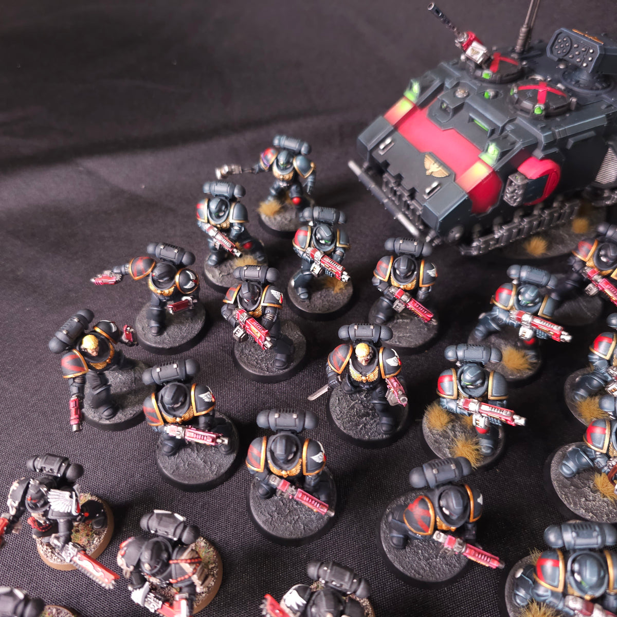Warhammer 40,000 - Blood Angels Death Company - Painted Infantry & Dreadnought Army