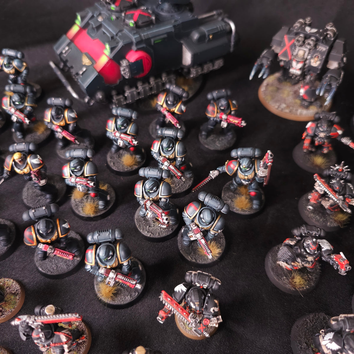 Warhammer 40,000 - Blood Angels Death Company - Painted Infantry & Dreadnought Army