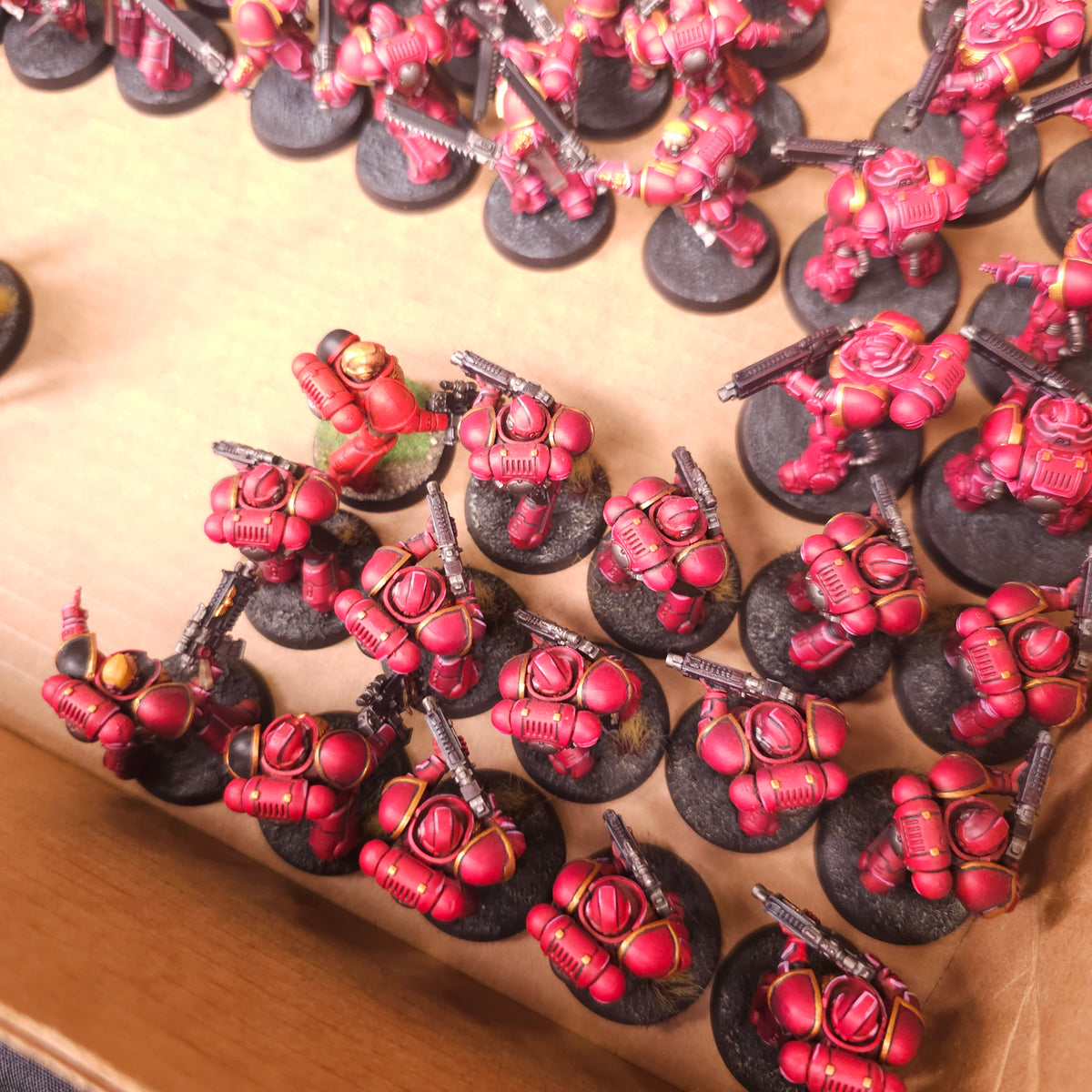 Warhammer 40,000 - Blood Angels - Painted Infantry & Centurion Force
