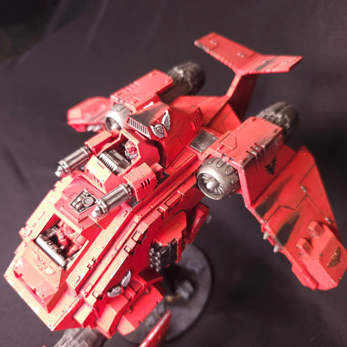 Warhammer 40,000 - Blood Angels - Painted Stormraven & Stormtalon Flyer Lot