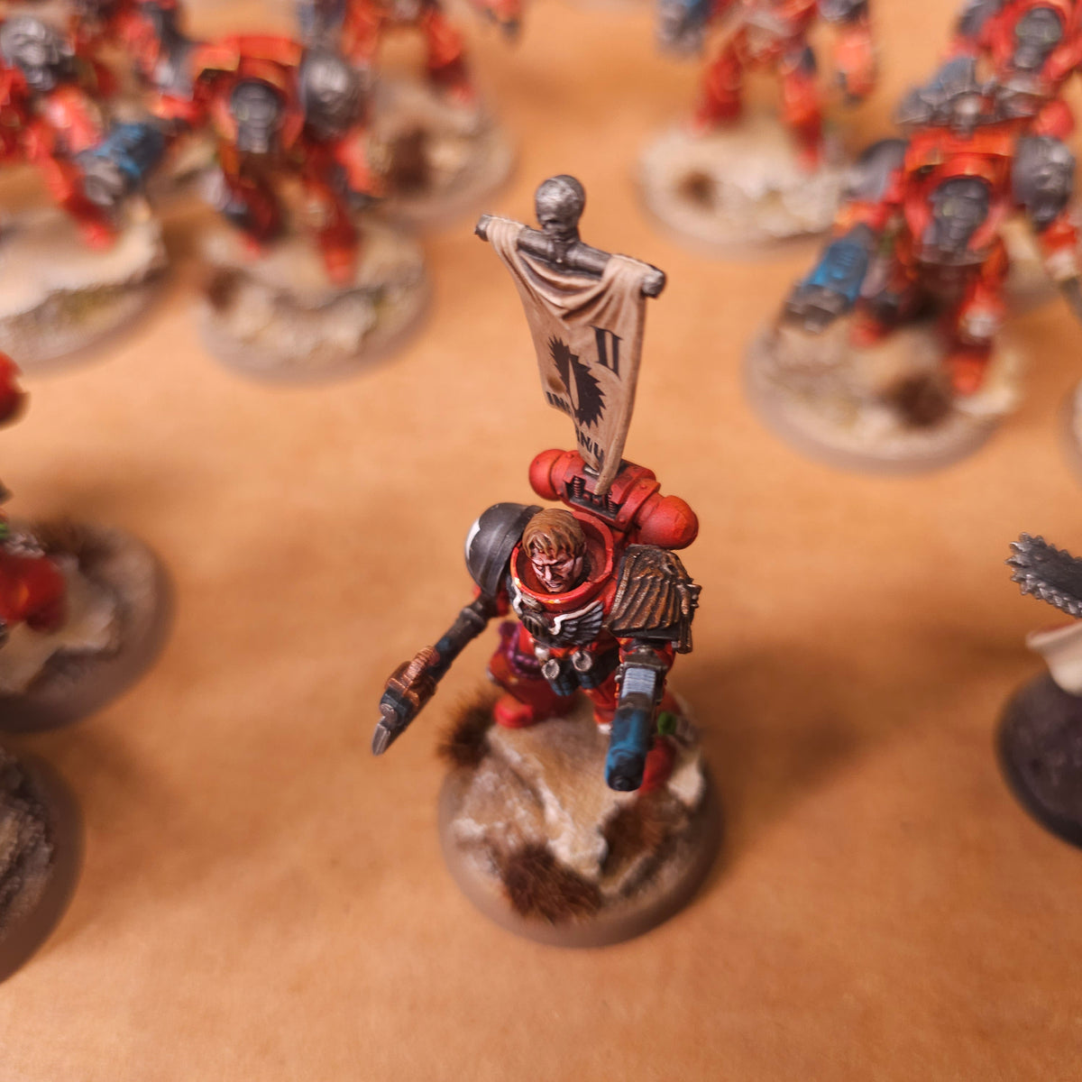 Warhammer 40,000 - Flesh Tearers - Painted Gabriel Seth Infantry Army