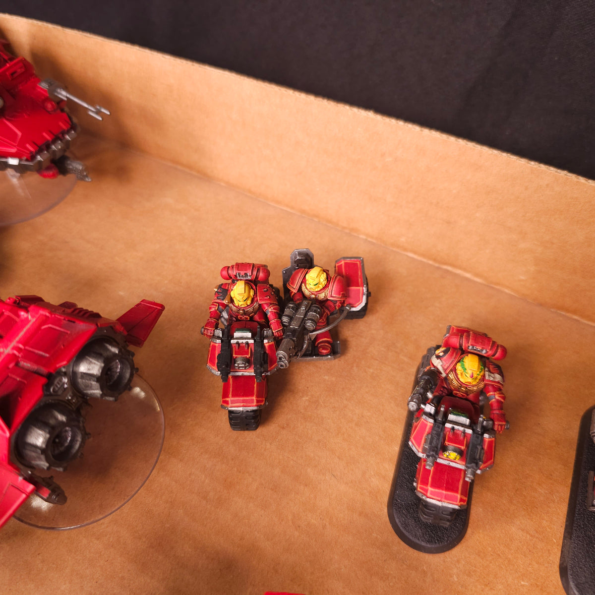 Warhammer 40,000 - Blood Angels - Painted Land Speeder & Bike Fast Attack Lot