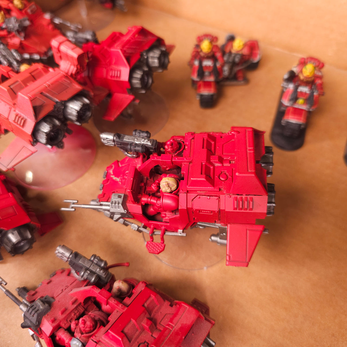 Warhammer 40,000 - Blood Angels - Painted Land Speeder & Bike Fast Attack Lot