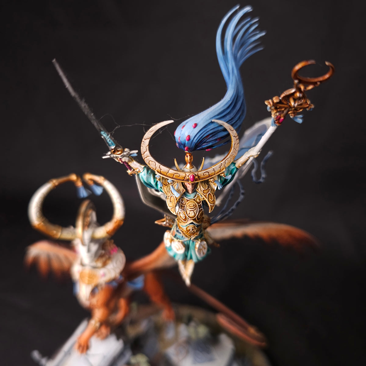 Age of Sigmar - Lumineth Realm-lords - High Quality Painted Teclis and Celennar