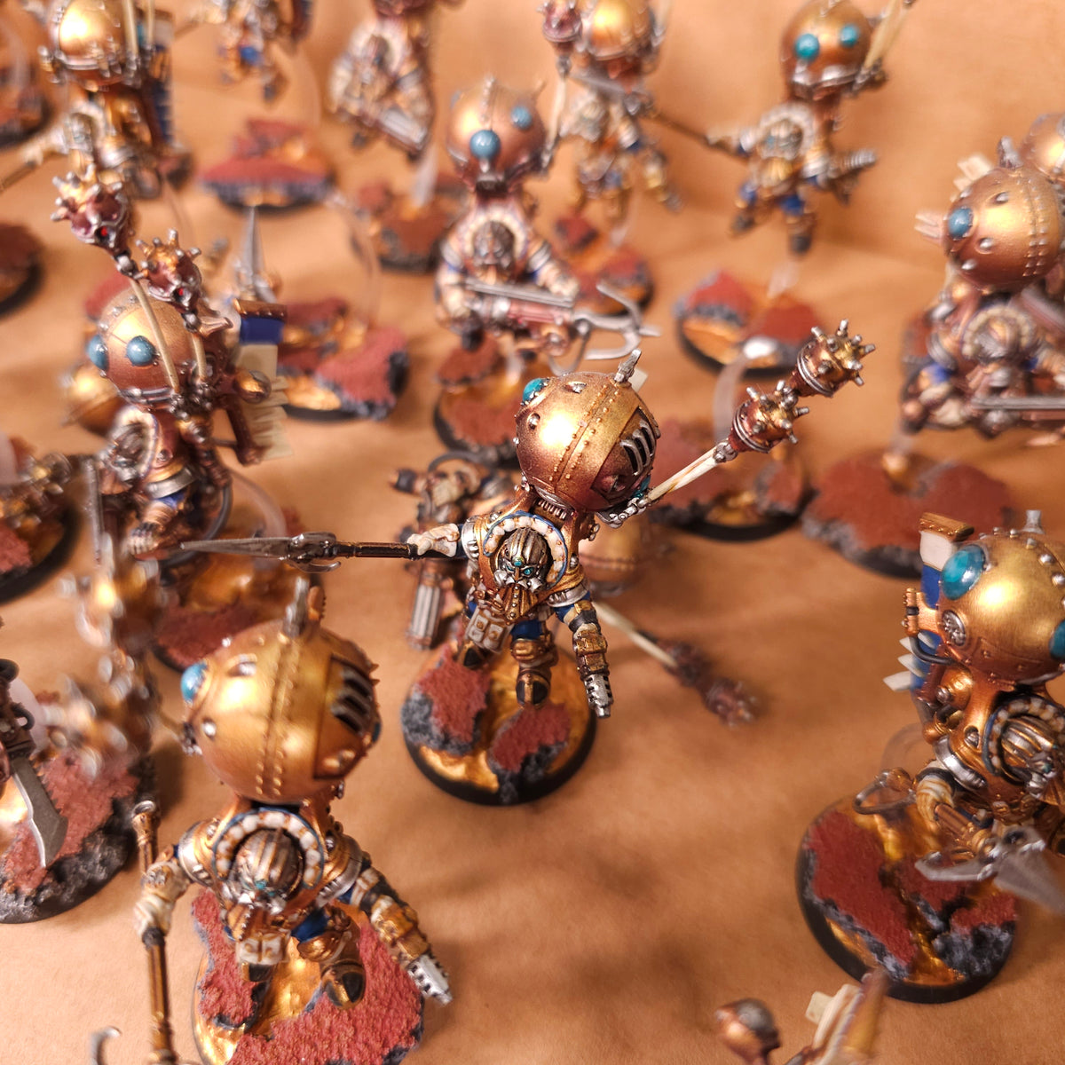 Age of Sigmar - Kharadron Overlords - Painted Skyriggers & Flying Endrinmaster