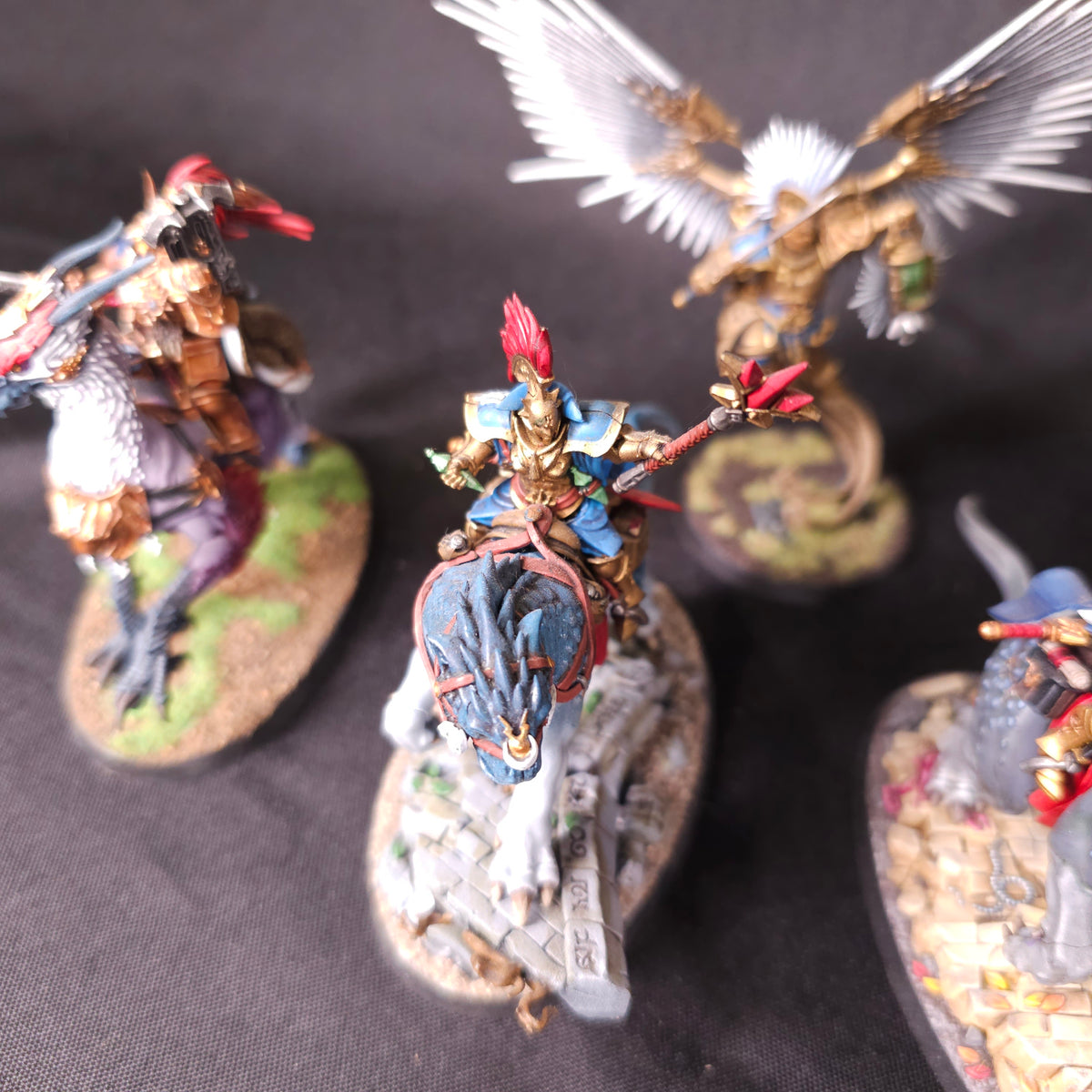 Age of Sigmar - Stormcast Eternals - Painted Mounted and Sacrosanct Heroes