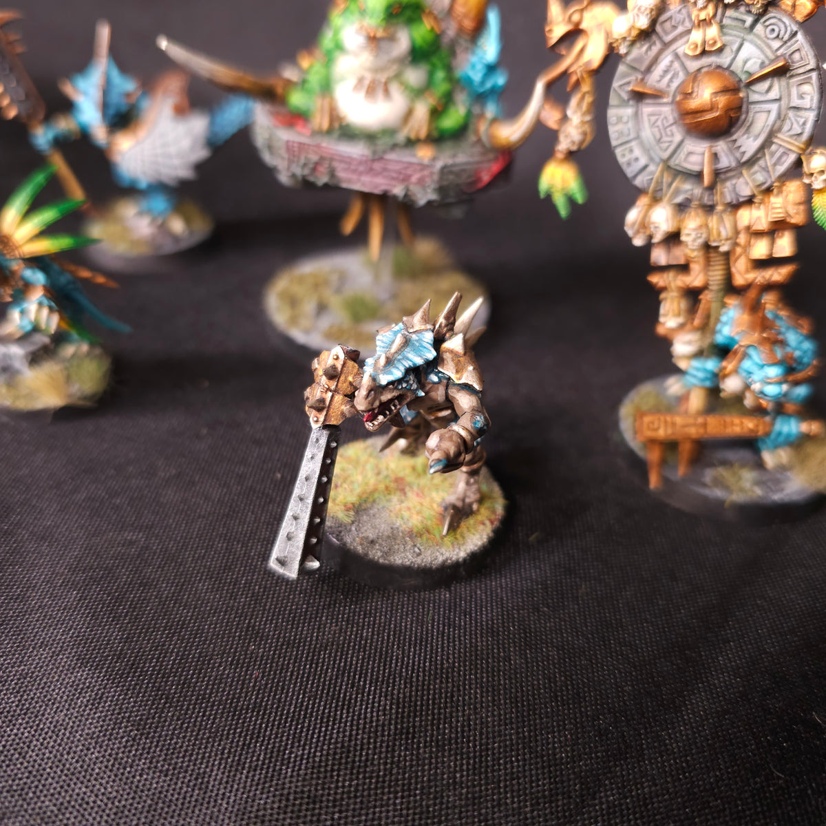 Age of Sigmar / The Old World - Seraphon / Lizardmen - Painted Slann and Heroes