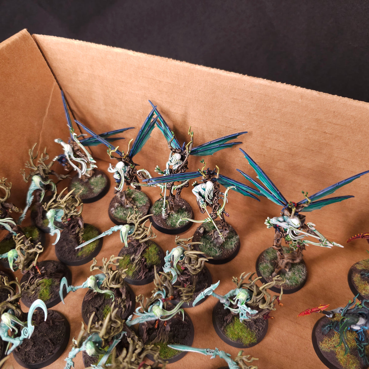 Age of Sigmar - Sylvaneth - Painted Revenant Infantry and Gossamid Archers