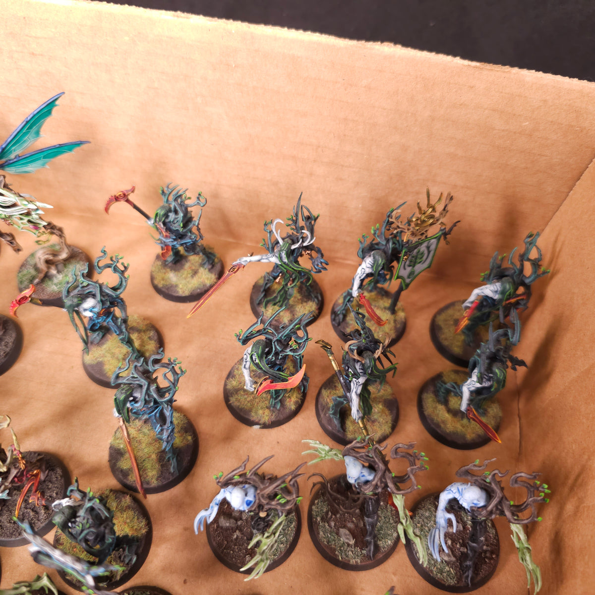 Age of Sigmar - Sylvaneth - Painted Revenant Infantry and Gossamid Archers