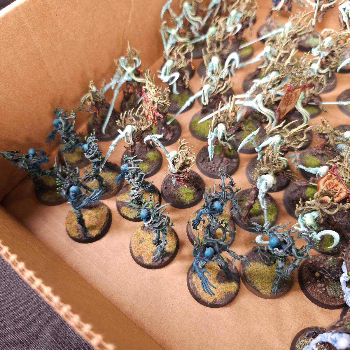 Age of Sigmar - Sylvaneth - Painted Revenant Infantry and Gossamid Archers