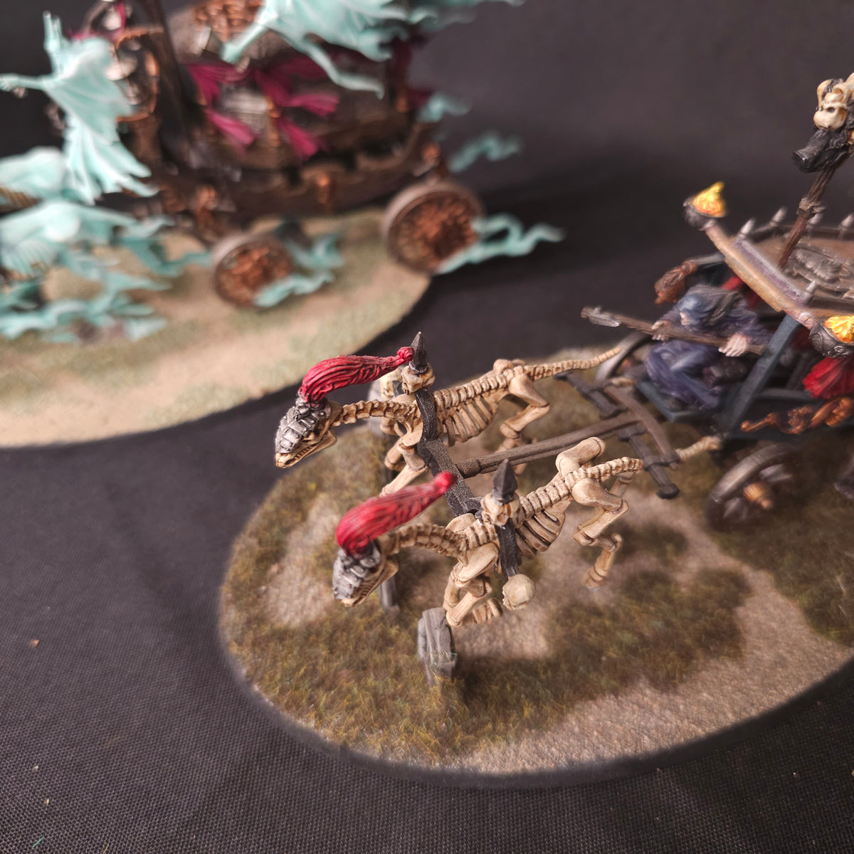 Warhammer Age of Sigmar / The Old World - Nighthaunt / Vampire Counts - Painted Black Coaches