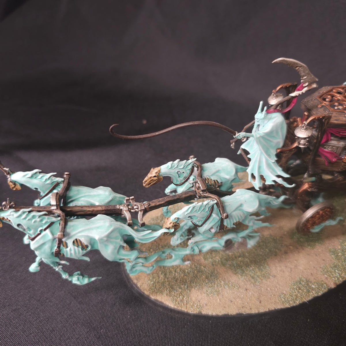 Warhammer Age of Sigmar / The Old World - Nighthaunt / Vampire Counts - Painted Black Coaches