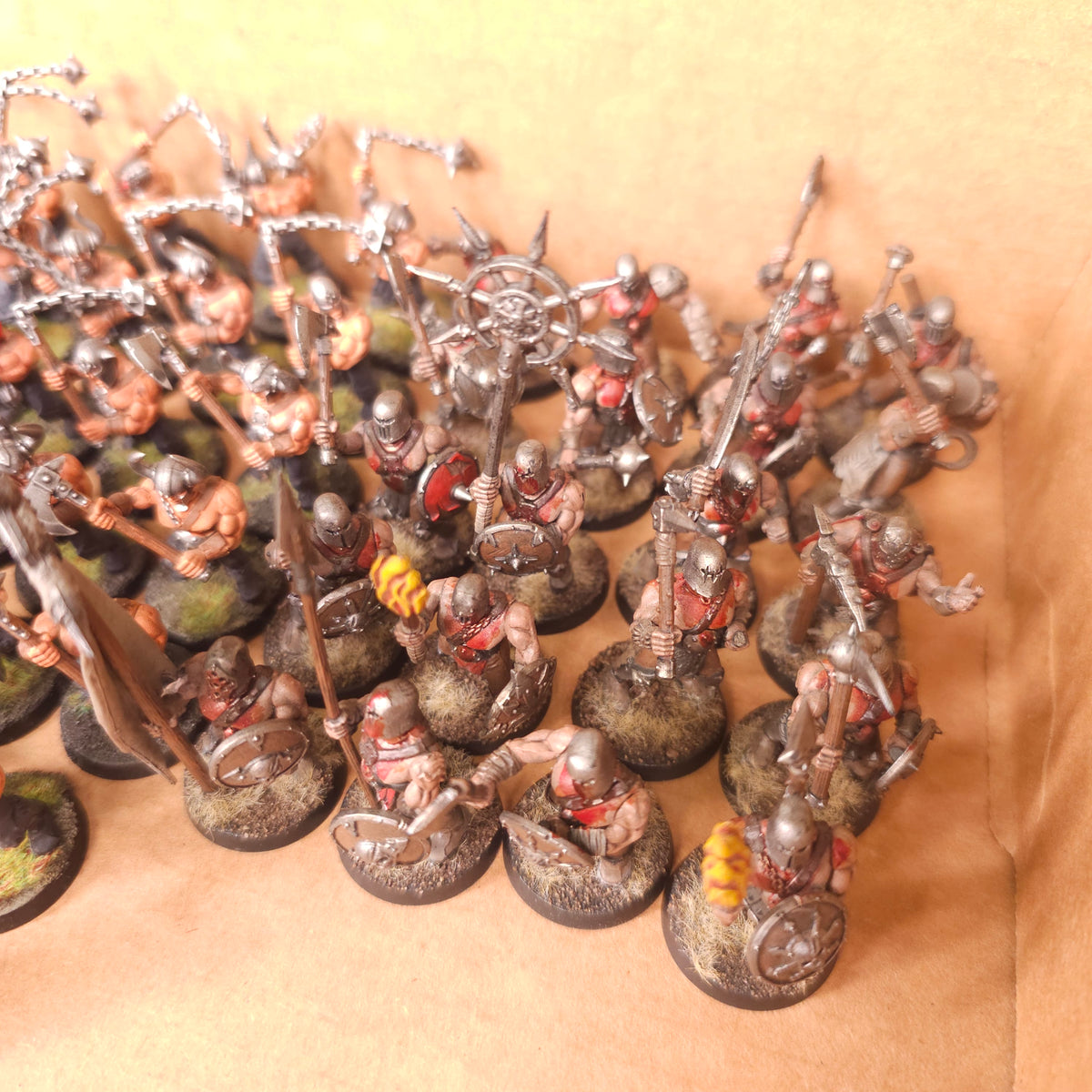Age of Sigmar / The Old World - Slaves to Darkness / Warriors of Chaos - Painted Marauder Horde
