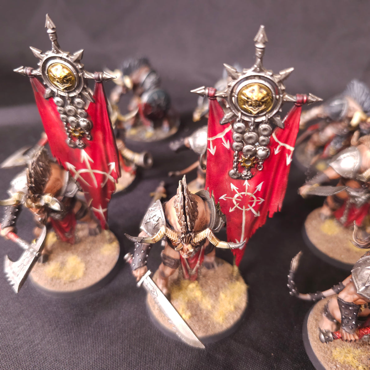Age of Sigmar - Slaves to Darkness - Painted Ogroid Theridon Warband
