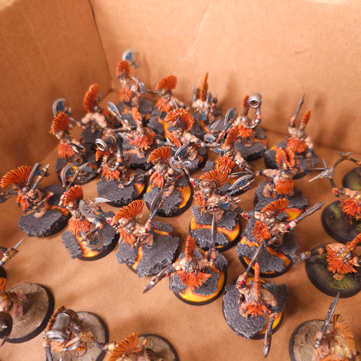 Age of Sigmar - Fyreslayers - Painted Vulkite Berzerker Horde