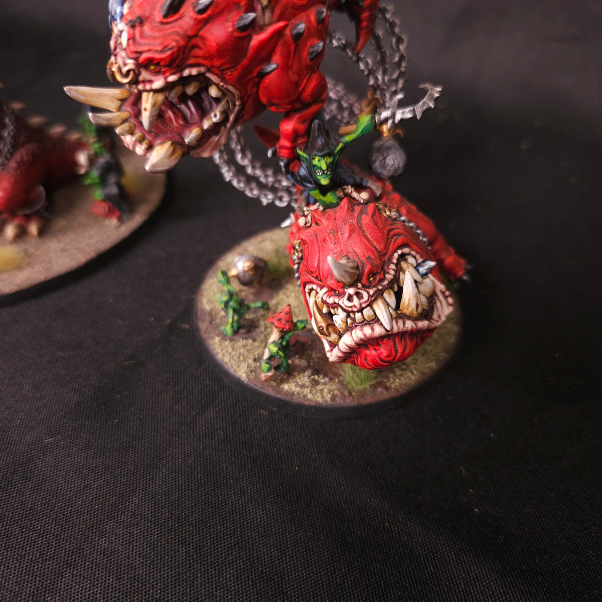 Age of Sigmar - Gloomspite Gitz - Painted Mangler Squigs and Squig Gobba
