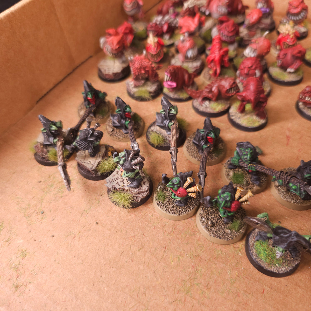 Age of Sigmar - Gloomspite Gitz - Painted Squig Herd and Goblin Herders
