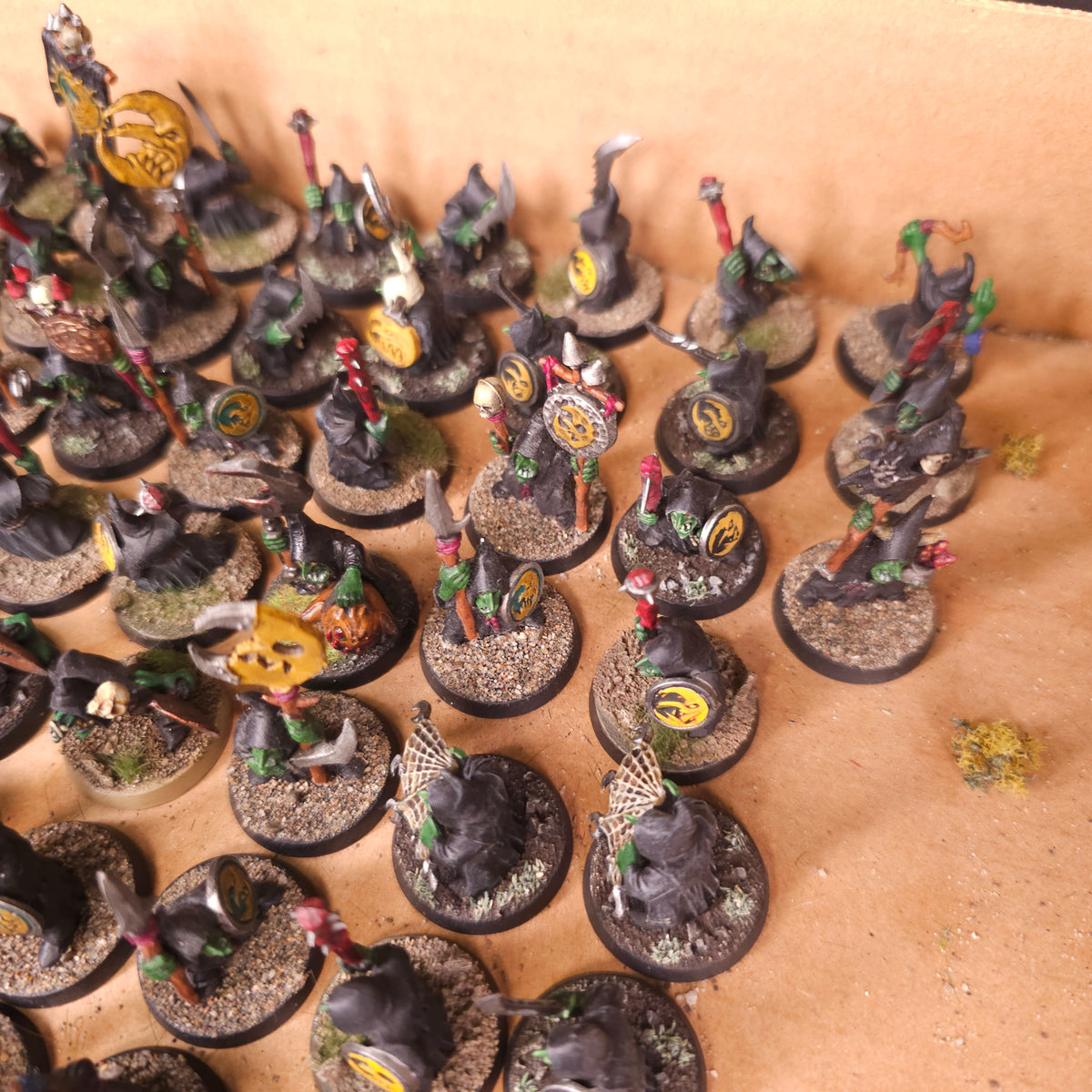 Age of Sigmar / The Old World - Gloomspite Gitz / Orc & Goblin Tribes - Painted Night Goblin Bow and Melee Horde