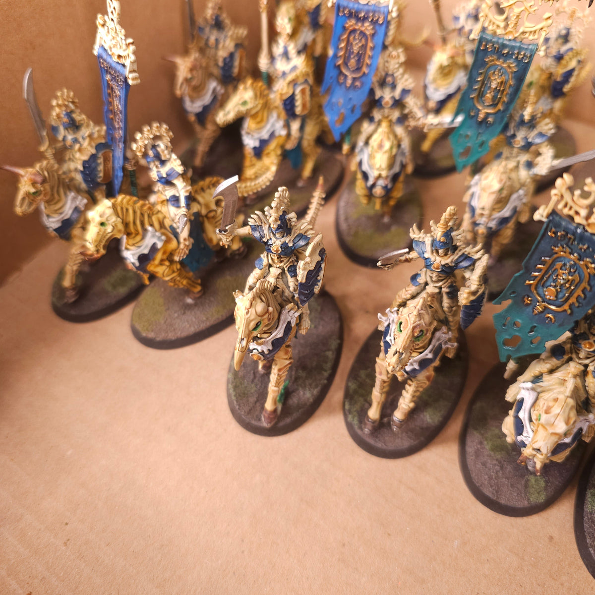 Age of Sigmar - Ossiarch Bonereapers - Painted Kavalos Deathriders