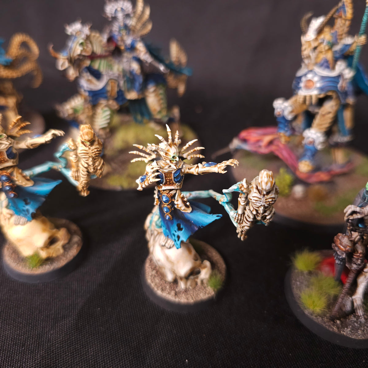 Age of Sigmar - Ossiarch Bonereapers - Painted Mounted Leaders and Mortisans