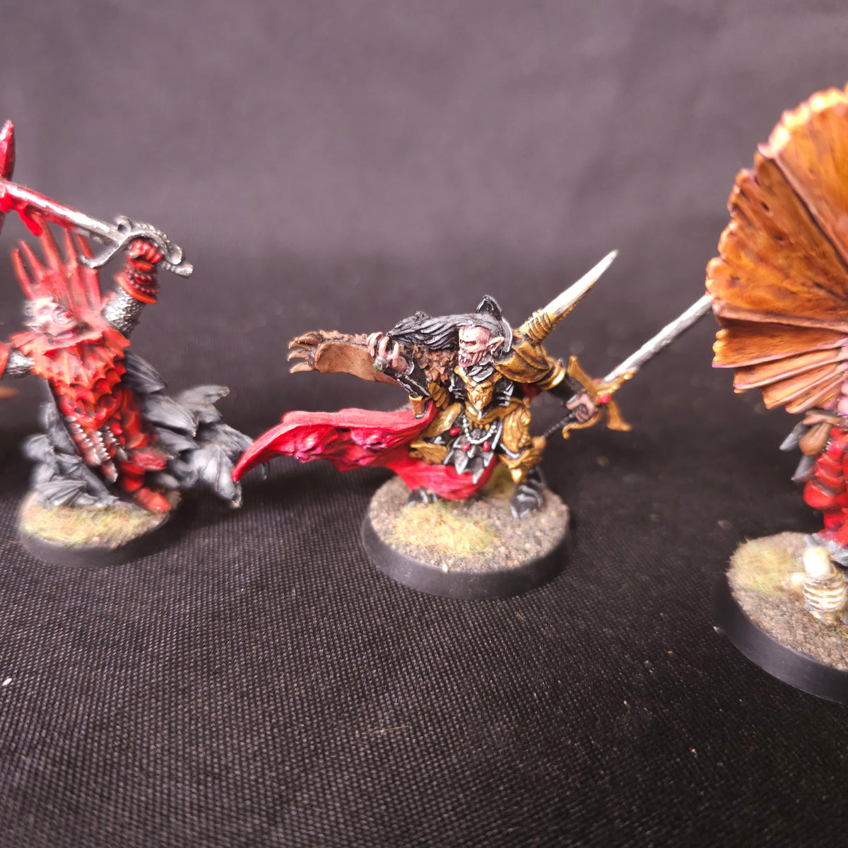 Age of Sigmar / The Old World - Soulblight Gravelords / Vampire Counts - Four Painted Classic Metal Vampire Characters
